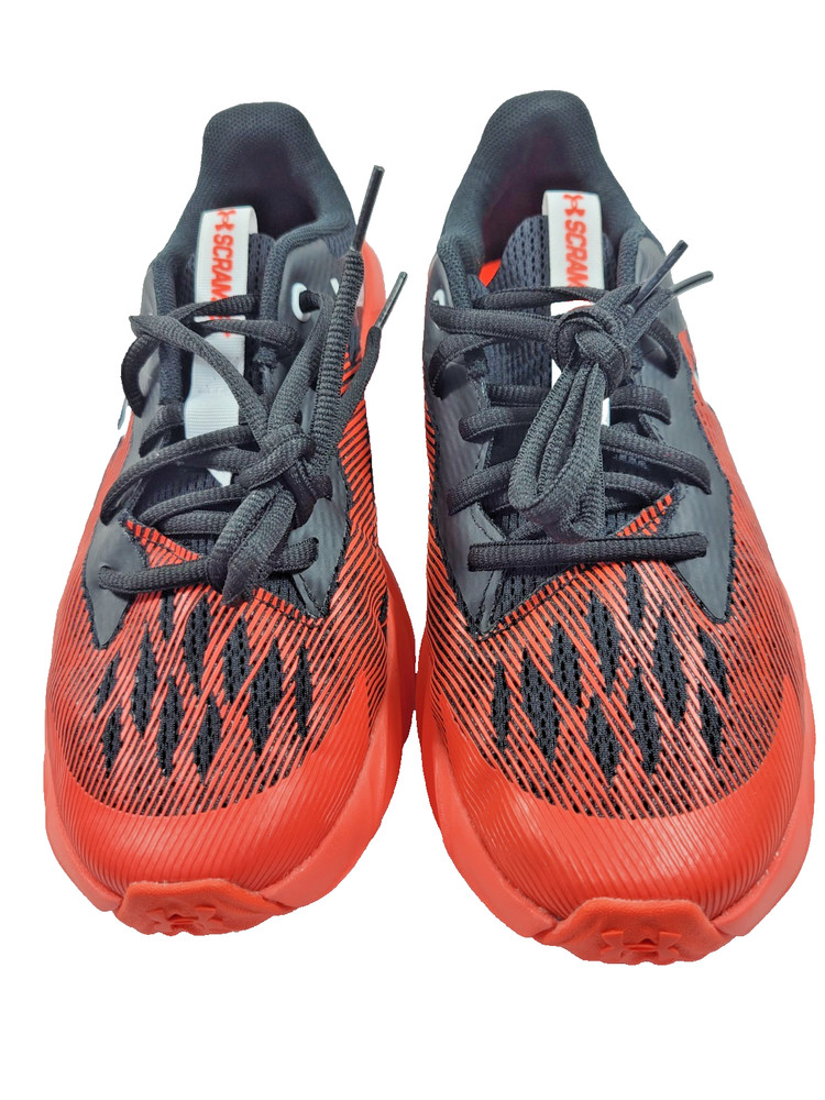 Under Armour 6Y Scramjet Orange & Black Shoes Mach 9.6 UA