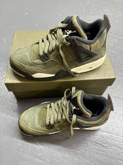 Air Jordan 4 Retro SE Craft ‚Olive Kids Sneakers Olive Green Black Size 7Y New