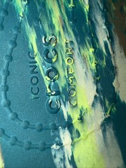 Crocs Kids Classic Marbled Clogs Marbled Teal Green Beige Shoes Size 7 Toddler