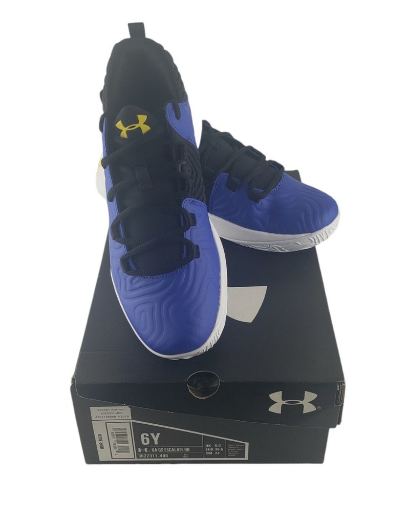 Under Armour GS Escalate BB Shoes Blue/black Size 6Y