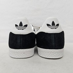 Adidas Gazelle J Casual Sneakers BB2502 Core Black White Gold Kids Size 5