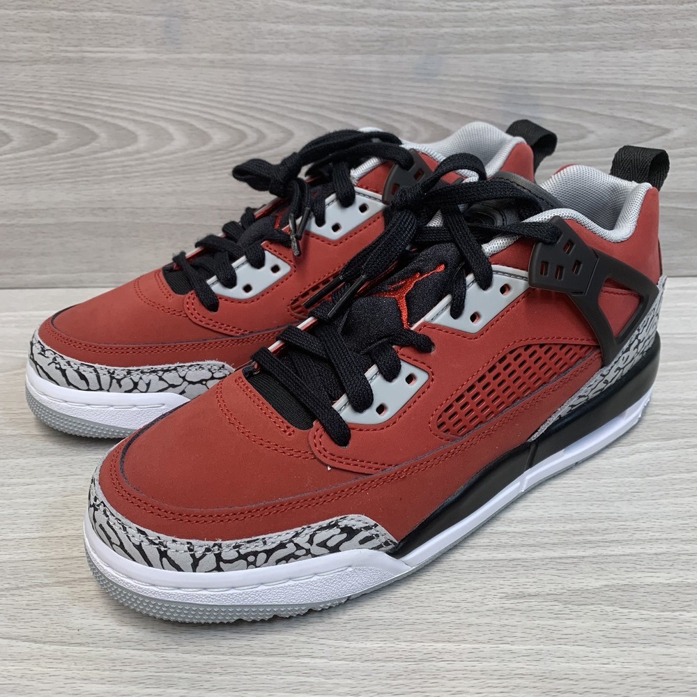 Nike Air Jordan Spizike Low Red Black-Wolf Grey FQ3950-600 Youth Size 7 Y NEW