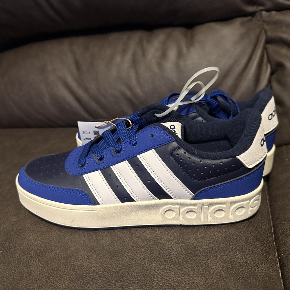 Adidas Breakbase J Kids Size 5 Blue/White New no Box JQ3062