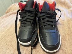 Heelys Scepter High Top Wheeled Lace-Up Sneakers Black/Red Kids US 2 EU 33