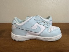 Nike Dunk Low ‘Glacier Blue’ TD Toddler Size 9C FB9107-105 White/Light Blue