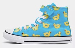 Converse Chuck Taylor All Star Pool Party Easy-On Sneakers Kids Size 2Y – NEW