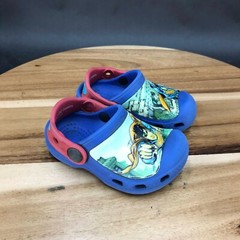 Crocs Superman Blue Red Rubber Clogs Slip On Shoes Little Kids Size 6