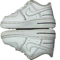 Nike Air Force 1 LV8 3 (TD) Size 5C White CW0986-100 triple whites Sneakers