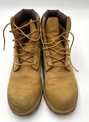 Timberland Boys Size 6 M Premium 6in WaterProofBoots Wheat Nubuck 12909