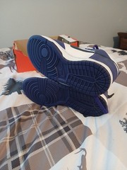 Nike Dunk High Midnight Navy White GS DH9751-100 White/Purple Size 4.5Y