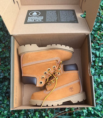 Timberland Classic 6″ Waterproof Boots Wheat Nubuck Toddler Size 6M TB010860