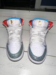 Toddler 11 Air Jordan 1988 MVP DPOY White Blue Red Mid Top Athletic Casual Shoes