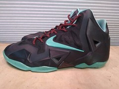Nike LeBron 11 XI Diffused Jade Black Mint Green Teal GS 621712 004 Sz 7Y