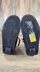 Heelys Sneakers Youth Style #770040 Straight Up Black Wheeled Shoes Size US 4