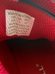 Merrell Moab 2W Boulder/Red Leather Boots MK264169 Kids Youth 2W – BASICALLY NEW