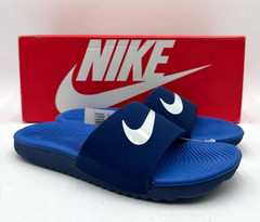 Nike KAWA SLIDE (GS/PS) VOID Unisex Kids‘ NEW Sandal Blue US Size 12 C