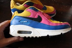Nike Air 90 GS max multicolor Yellow Blue & Pink 5y