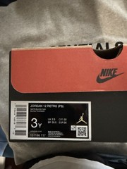 Jordan 12 retro (PS) SIZE 3Y