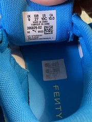 Kid Size 10C Puma X Fenty Creeper Pharynx Sneaker Shoes Speed Blue Lime Used