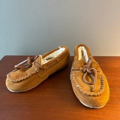 J. Crew Crewcuts Kids Sherpa Suede Lodge Slippers Kids Size 11