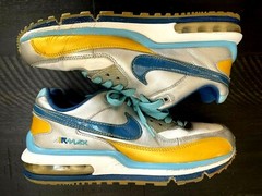 Nike Air Max Wright Kid’s Youth 318266-143 White/Blue/Silver Sz 6y RARE READ