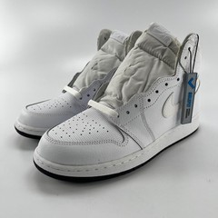 Nike Air Jordan 1 Retro High OG BG Perforated White 575441-100 Kids Size 7Y