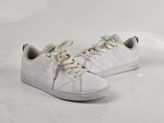 Adidas Neo Kids White Leather Sneakers US Size 3
