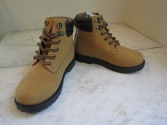 NIB FabKids Lumber Boot Bone Brown Chunky Sole Children’s Shoes Size 12