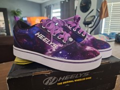 Heelys Pro 20 Prints Galaxy Purple/Blue Wheeled Lace-Up Low Top Sneaker 4