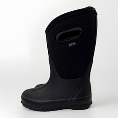 Bogs Classic High HA Kids Rain Boots Rubber Black US 10 EU 26 52065-001