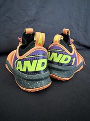 AND1 Charge High Volt Kids ~ Attack Volt Orange ~ Youth Sneakers ~ Size 4