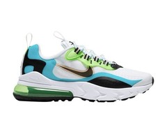 Size 6.5y (GS) – Nike Air Max 270 React SE Low Oracle Aqua Sneakers Shoes