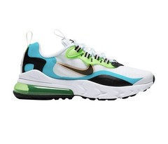 Size 6.5y (GS) – Nike Air Max 270 React SE Low Oracle Aqua Sneakers Shoes