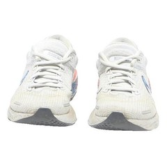 NIKE React Infinity Run Flyknit Boys Lace-Up Trainers White Blue Coral Synthetic