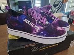 Heelys Pro 20 Prints Galaxy Purple/Blue Wheeled Lace-Up Low Top Sneaker 4