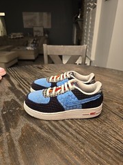 Nike Air Force 1 LV8 Black White Red Blue Shoe DZ5302 001 – SIZE 1 Youth
