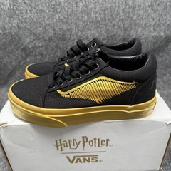 Vans Harry Potter old skool elastic Deathly Hallows Black Kicks kids size 12 NIB