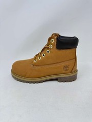 Timberland Junior Premium 6-Inch Waterproof Boots- Size:1, Wheat Nubuk, K2(D248T