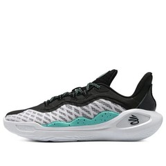 NWOB Under Armour Curry 11 ‚Future Curry‘ Black/White/Blue 3026619-101 Sz 6.5Y