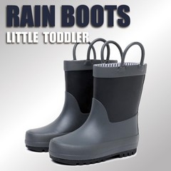 Toddler Rain Boots with Easy-On Handles, Waterproof, Premium Natural Rubber, …