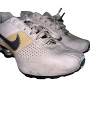 Nike Shox Deliver White Leather Training Running Shoe 318130-120 Youth Size 6Y