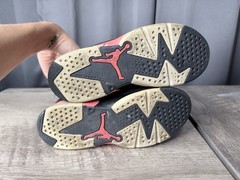 Air Jordan 6 Retro BG „2014 Black Infrared“ Black/Infrared Size 3Y No Insole