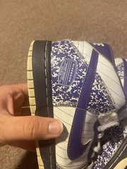 Nike Dunk Mid Purple Notebook 2008 Shoes Size 6y Womens 7.5 Rare Sneakers
