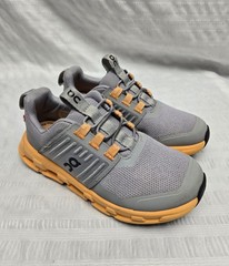 On Cloudswift Kids Running Shoes Sneaker Youth K12 Grey Orange Slip On Toddler
