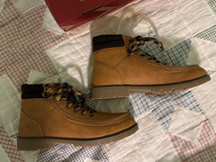 Billy Footwear Adaptive Zipper Lugs II High Top Brown Faux Leather Sneakers sz 6