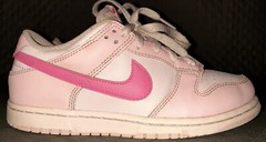 Nike Dunk Low Triple Pink Style # DH9765-600 Sneakers Size US 3Y UK 2.5 EUR 35