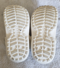 CROCS Kids Classic Faux Fur Lined White Clog Kids Size C 12