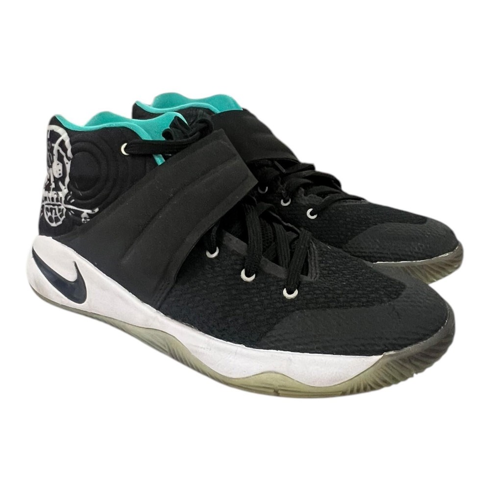 NIKE Kyrie 2 GS (Court Deck) Black-Hyper Jade Shoes Sneackers Size 7 Youth