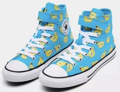Converse Chuck Taylor All Star Pool Party Easy-On Sneakers Kids Size 2Y – NEW