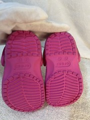 Infant CROCS Classic Hyper Real Pink Multi Color Size C 7